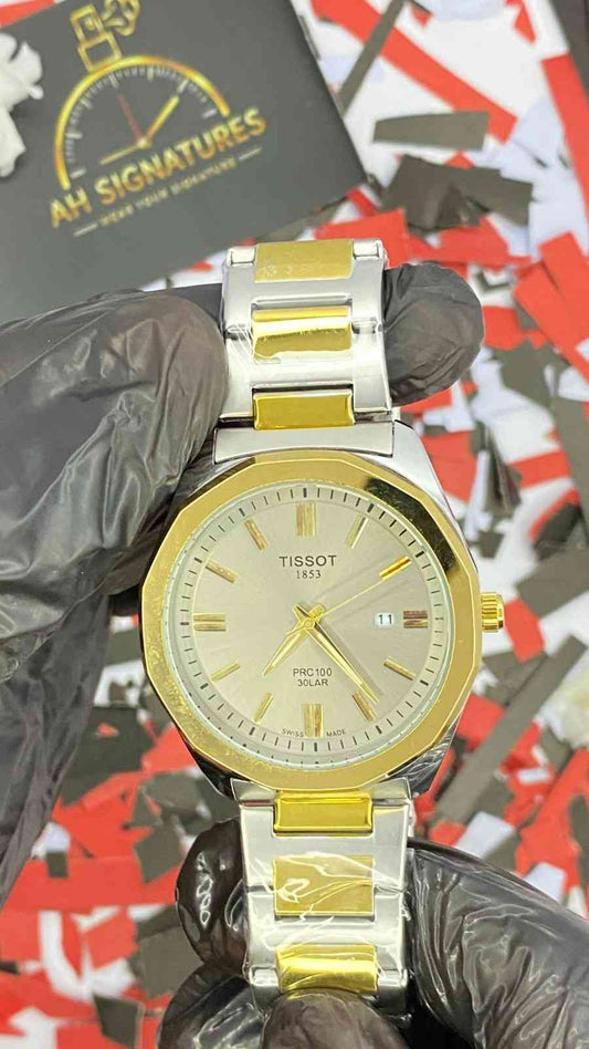 Tissot PRC 100 Solar | Date Display | Two-Tone Steel